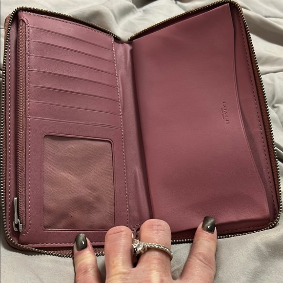 NOT AVAILABLE!!! Coach Pink and Yellow Floral Wallet - Picture 4 of 8